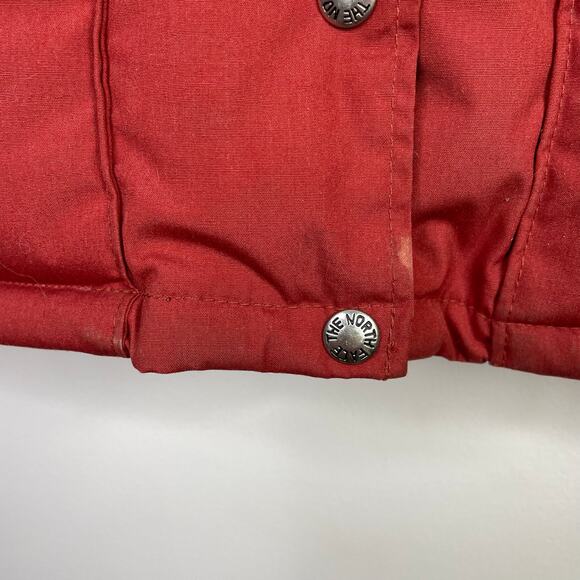 Vintage 80s The North Face Brown Label Down Puffer Vest Gorpcore Winter Women L - Picture 7 of 16